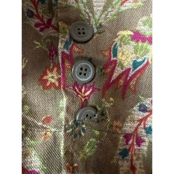 Liz Claiborne Woman Paisley Brown Jacket Blazer Career Women's Size 2X - Picture 11 of 11